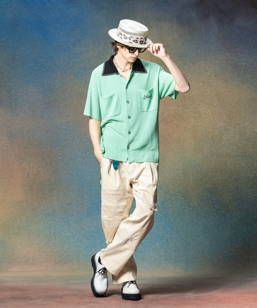パンツ REMAKE CHINO PANTS glamb チノパン Remake Painter Chino Pants / リメイク