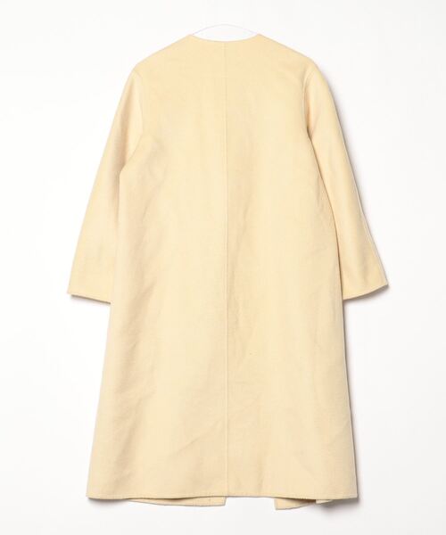 CELFORD（セルフォード） ノーカラーコート FREE イエロー レディース  