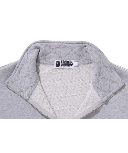 【A BATHING APE】2色展開 COLLEGE MONOGRAM LOGO SWEATSHIRT COLLEGE MONOGRAM LOGO HALF ZIP RELAX FIT CREWNECK SWEATSHIRT