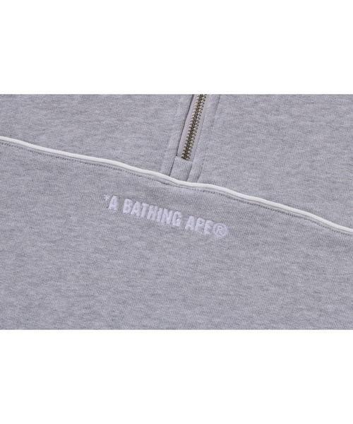 【A BATHING APE】2色展開 COLLEGE MONOGRAM LOGO SWEATSHIRT COLLEGE MONOGRAM LOGO HALF ZIP RELAX FIT CREWNECK SWEATSHIRT