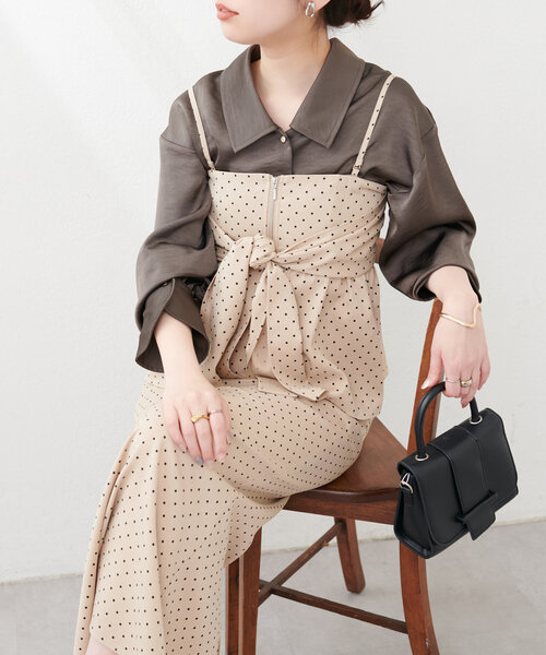 ジ*ー様 イノセントワールド　サイドビスチェスカート natural couture ロング スカート osono2WAYビスチェ付きスカート