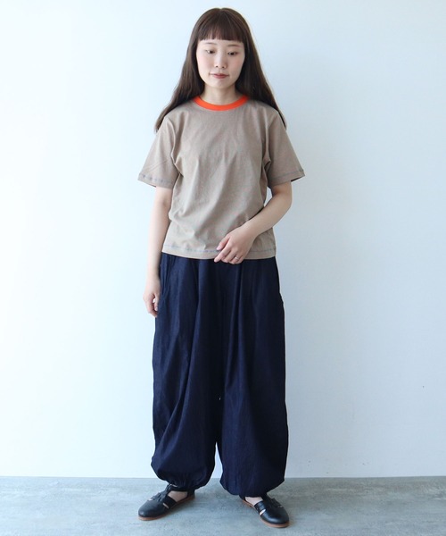 tシャツ ミジンボーダー 半袖Tシャツ レディース bulle de savon tシャツ ミジンボーダー 半袖Tシャツ レディース