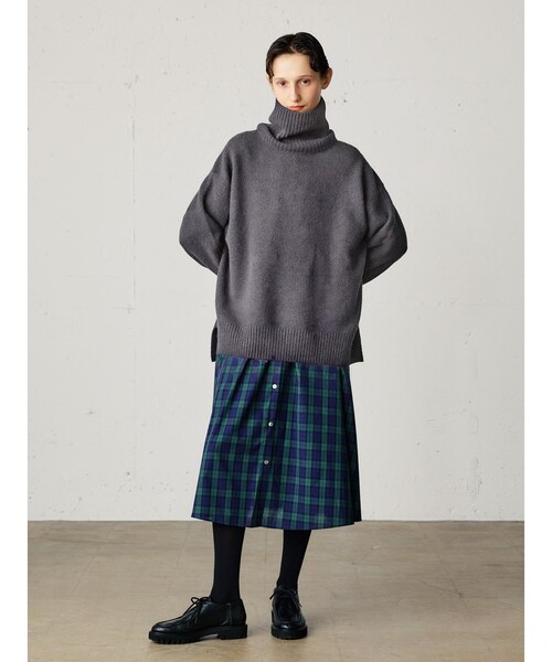 「MidiUmi」 タートルネックニット FREE グレー レディース_画像3