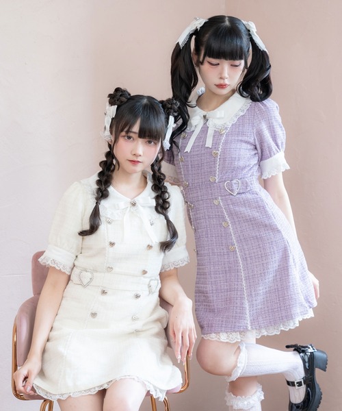 DearMyLove ワンピース キラキラハートキルティングサマー