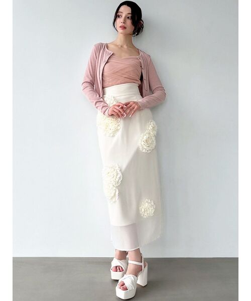 riecleary様 Cotton Jacquard Lily Print Shirring Dress | Pasand by ne