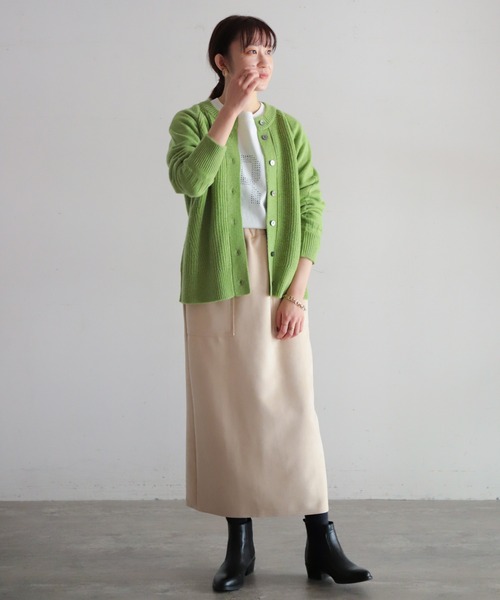 「NOMBRE IMPAIR」 ニットカーディガン FREE ベージュ レディース_画像4