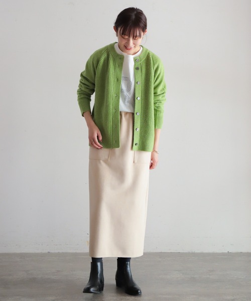 「NOMBRE IMPAIR」 ニットカーディガン FREE ベージュ レディース_画像6