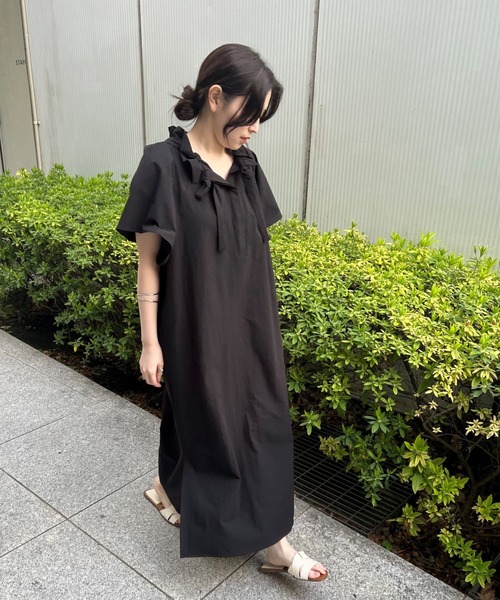 クロエンス（cloenc）/【手洗い可】フリルリボンワンピース cloenc（クロエンス） ワンピース 「手洗い可」フリルリボンワンピース