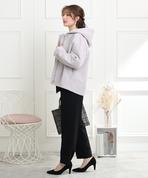 「couture brooch」 ノーカラージャケット 42 ライトパープル レディース_画像4