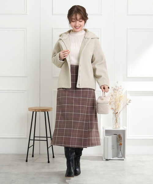 「couture brooch」 ノーカラージャケット 42 ライトパープル レディース_画像5