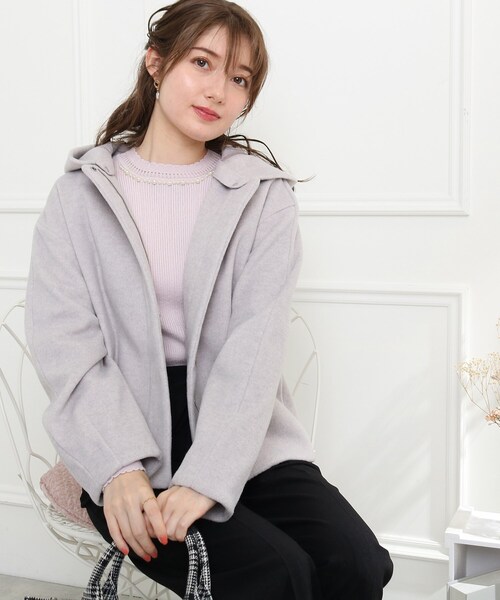 「couture brooch」 ノーカラージャケット 42 ライトパープル レディース_画像6