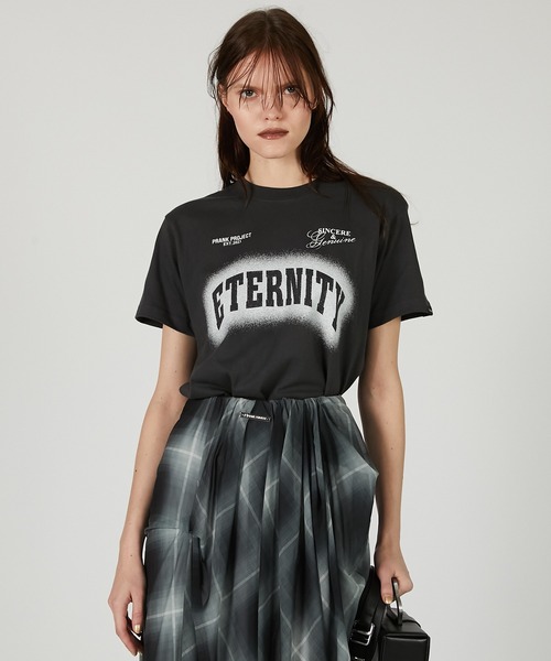 Tシャツ(半袖+袖なし) PRANK PROJECT Logo Band Cropped Tee PRANK PROJECT（プランクプロジェクト） tシャツ スプレープリントT