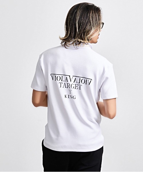 VIOLA ポロシャツ 「VIOLA rumore/ヴィオラ ルモーレ」裏使いボタン VIOLA ポロシャツ 「VIOLA rumore/ヴィオラ ルモーレ」裏使いボタン