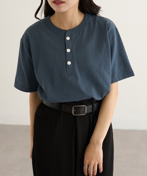 CROSS & STITCH ヘンリーネック tシャツ 「Cross＆Stitch」オープン