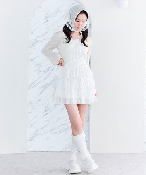OLIVE des ワンピース 「SETアイテム」シャーリングキャミワンピ