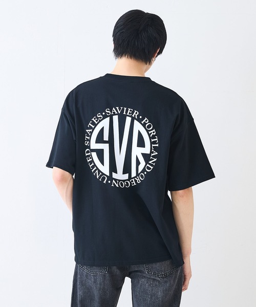 savier tシャツ 「SAVIER/サビアー」サークルロゴ バックプリント T