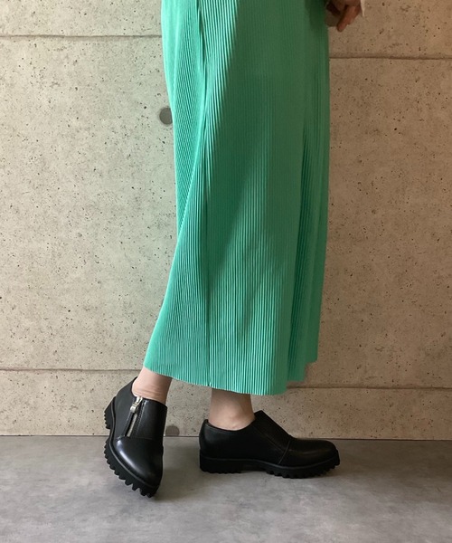 ALL BLACK（オールブラック） ローファー 「本革/軽量/269g/厚底/3.5cm