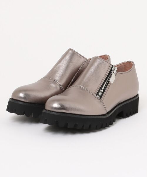 ALL BLACK（オールブラック） ローファー 「本革/軽量/269g/厚底/3.5cm