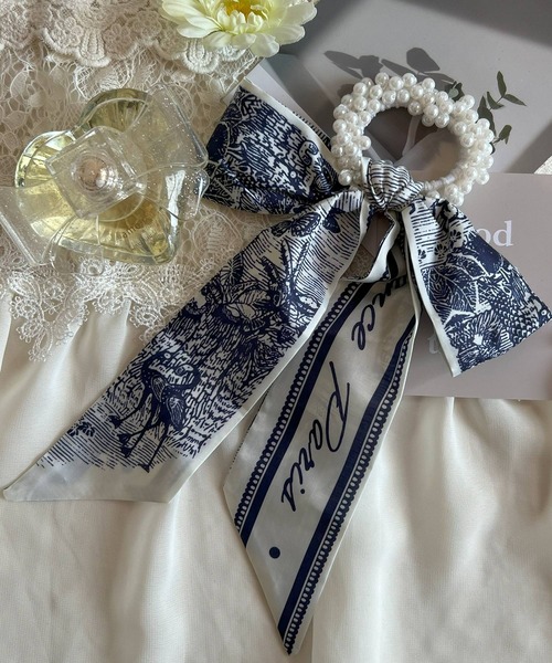 Blanc de Blue シュシュ リボン＆スカーフデザインシュシュ : ZOZOTOWN