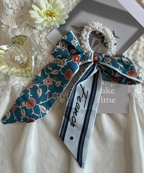 Blanc de Blue シュシュ リボン＆スカーフデザインシュシュ : ZOZOTOWN