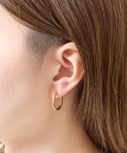 超美品 箱付 タグ付 HARIM ハリム レインピアス K18コーティング HARIM（ハリム） ピアス ハリム / THIN RAIN PIERCE catchless