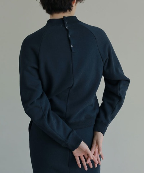 ETRE エコフリース ハーフジップ トレーナー ネイビーetretokyo ETRE