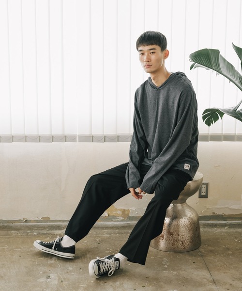 【THE NORTH FACE】ロングスリーブ パーカー Black MENS THE NORTH FACE（ザ ノースフェイス） パーカー 日本未発売 L/S ワン