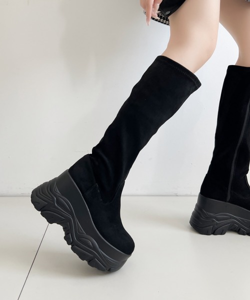 Shoes in Closet（シュークロ） ブーツ 厚底 ダブルソール ストレッチ
