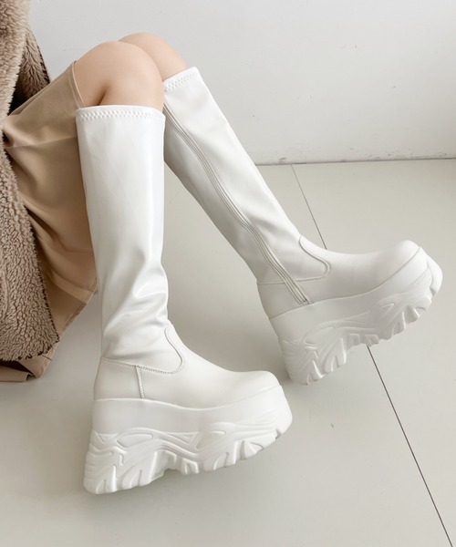Shoes in Closet（シュークロ） ブーツ 厚底 ダブルソール ストレッチ