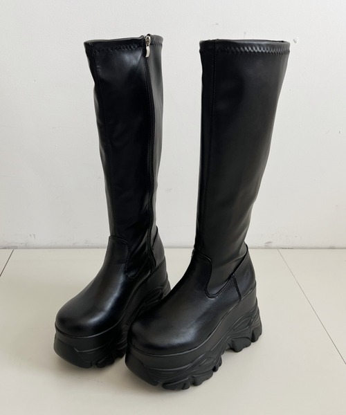 Shoes in Closet（シュークロ） ブーツ 厚底 ダブルソール ストレッチ