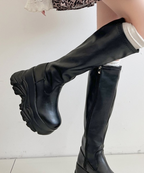 Shoes in Closet（シュークロ） ブーツ 厚底 ダブルソール ストレッチ