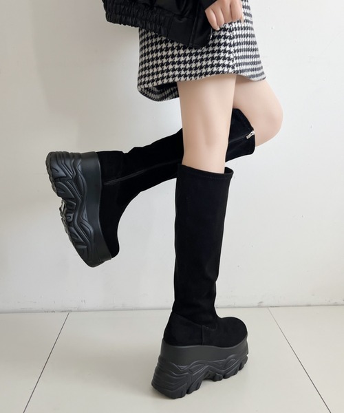 Shoes in Closet（シュークロ） ブーツ 厚底 ダブルソール ストレッチ
