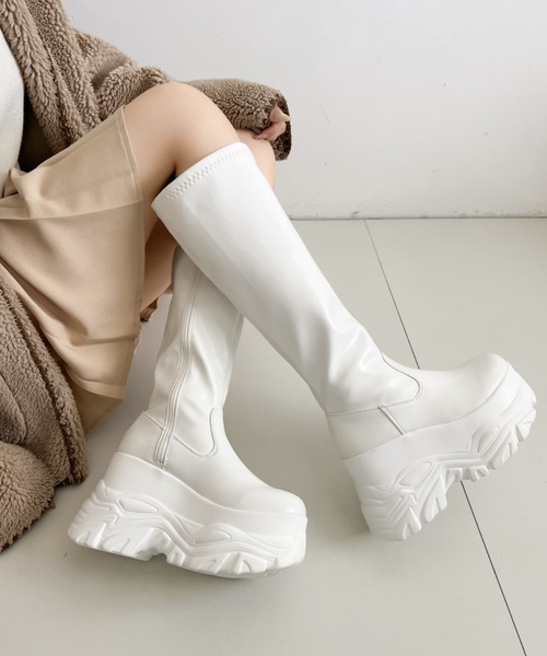 Shoes in Closet（シュークロ） ブーツ 厚底 ダブルソール ストレッチ