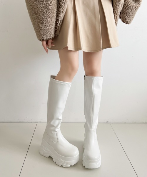 Shoes in Closet（シュークロ） ブーツ 厚底 ダブルソール ストレッチ