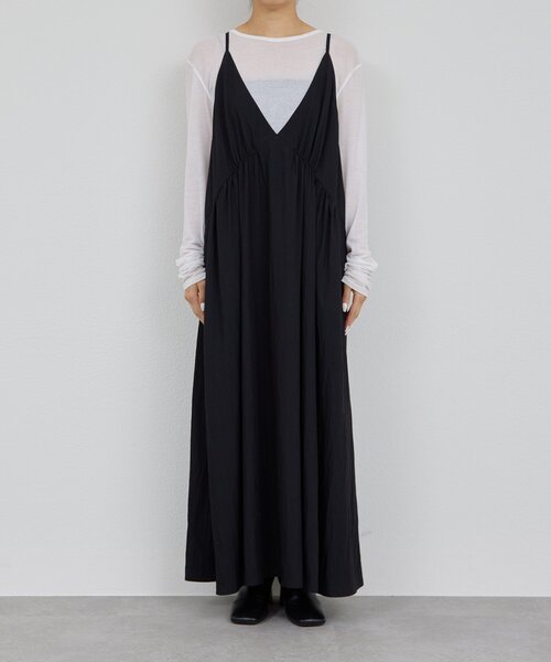 ガリャルダガランテディープキャミソールワンピース ブラック GALLARDAGALANTE（ガリャルダガランテ） ワンピース 「万能ワンピース