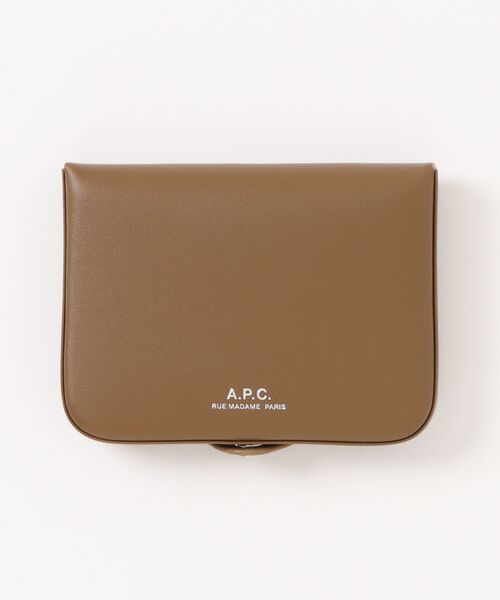 APC ブラウン 二つ折り財布 アーペーセー A.P.C. PXBLH H63087 二つ折り財布 メンズ