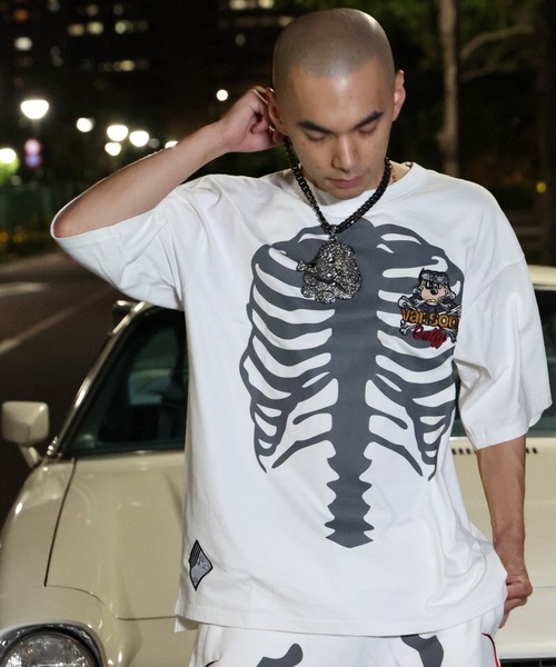 GALFY（ガルフィー） tシャツ JACKROSE×VANSON×GALFY-骨犬Tee メンズ