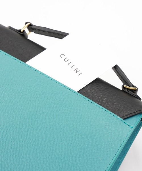 ショルダーバッグ Clasp lock Leather Pocket Hand Bag メンズ レディースの画像