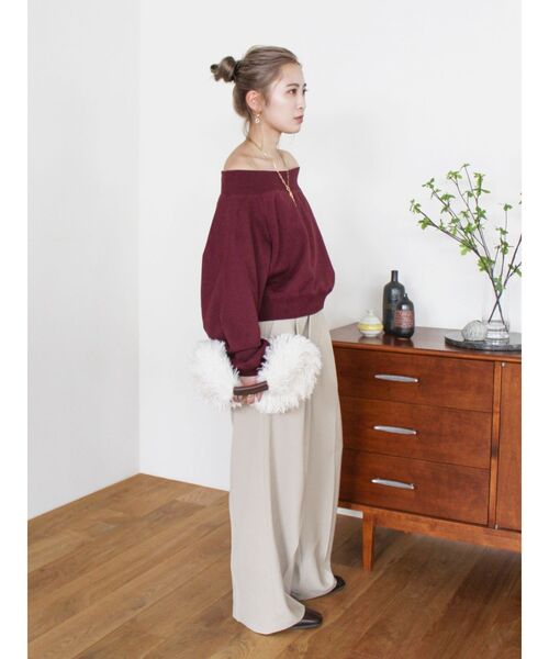 Ungrid（アングリッド） トレーナー スウェット オフショルスウェット