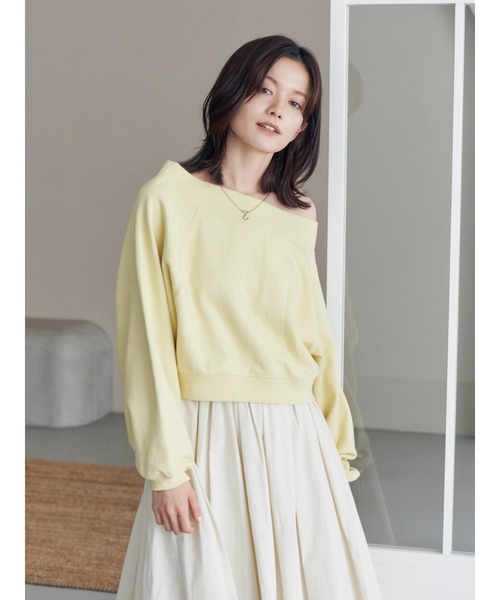 ungrid♡オフショルルーズスウェット Ungrid（アングリッド） トレーナー スウェット オフショルスウェット