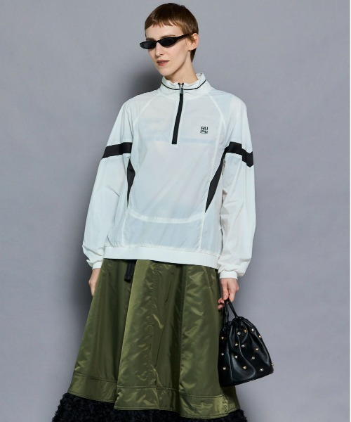 MAISON SPECIAL（メゾンスペシャル） tシャツ RUSH Logo Nylon Sporty