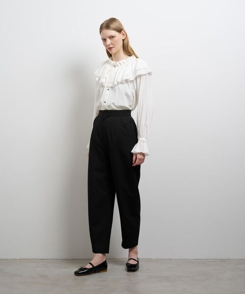 LANVIN en Bleu パンツ ポリエステルコクーンテーパードパンツ