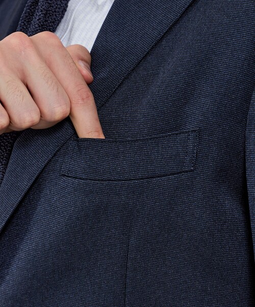 ジャケット テーラードジャケット 「WEB・一部店舗限定」「BREASY JACKET」ウールライクポリエステル セットアップジャケット メンズの画像