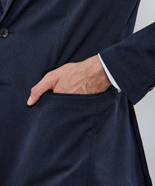ジャケット テーラードジャケット 「WEB・一部店舗限定」「BREASY JACKET」ウールライクポリエステル セットアップジャケット メンズの画像