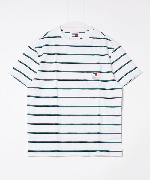 「TOMMY JEANS」 半袖Tシャツ X-LARGE ブラック メンズ_画像2