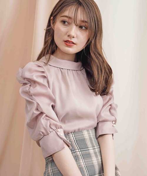 「NOELA」 7分袖ブラウス フリー ベージュ レディース_画像2