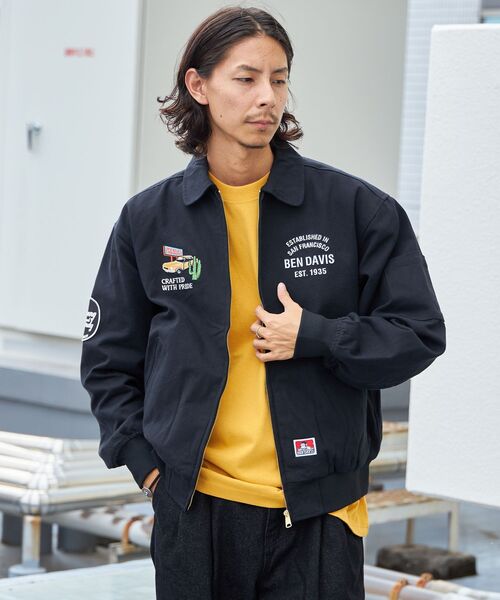 「BEN DAVIS」 ブルゾン X-LARGE ブラック メンズ_画像3