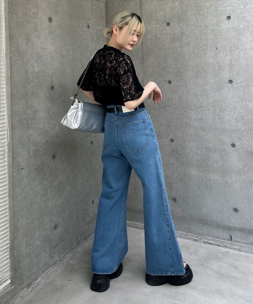 「PAGEBOY」 半袖ブラウス FREE オフホワイト レディース_画像8