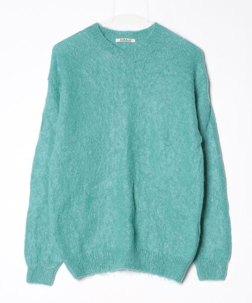 AURALEE グリーン ニットセーター AURALEE（オーラリー） 長袖ニット 1 グリーン レディース : ZOZOTOWN