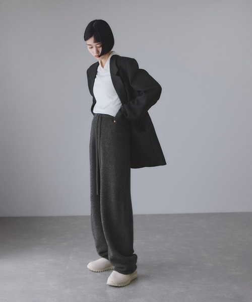 ADAM ET ROPE'（アダムエロペ） パンツ LINEAPIU ヤクMIXリラックス